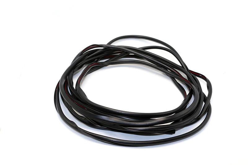 5M Black strip 5 м универсальная защита от столкновений, боковой двери, края автомобиля, резиновый бампер, полоса защиты, наклейка, полосы уплотнения, Декоративная полоса - Цвет: 5M Black strip