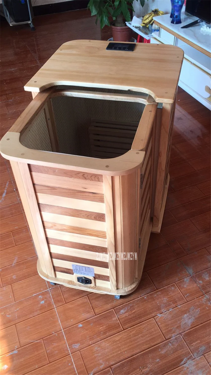 hzf-0012 Household Sauna Steaming Room Home Solid Wood Sauna Room Far Infrared Sauna Box Steamer Dry Sauna Room 110V/220V 690W