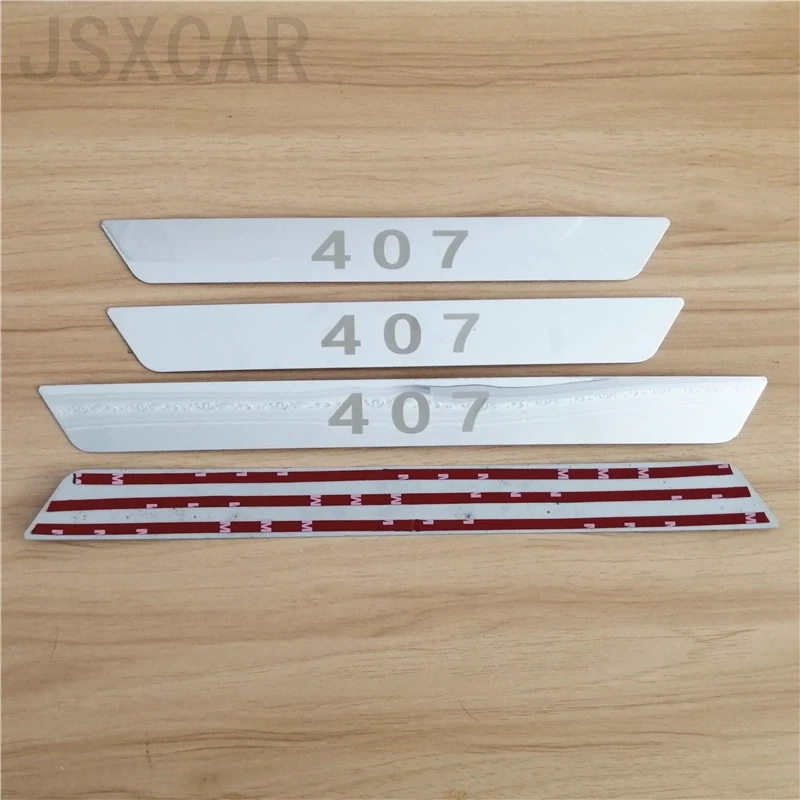 Для Peugeot 206 207 307 308 406 407 508 2008 3008 5008GT из нержавеющей стали Накладка на порог