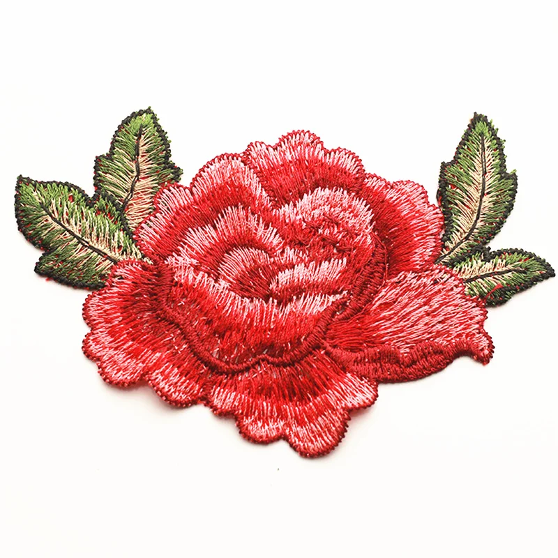 2 шт. цветы для аппликации нашивки вышитые сшить одежду сумки платье вышивка