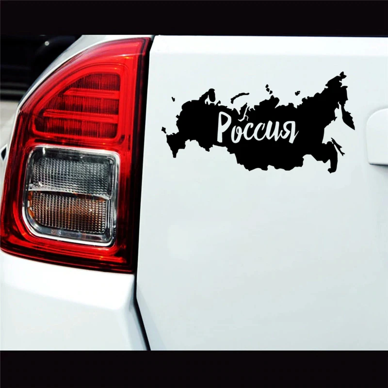 CS-879#22*12см наклейки на авто Карта России водонепроницаемые машину наклейка для