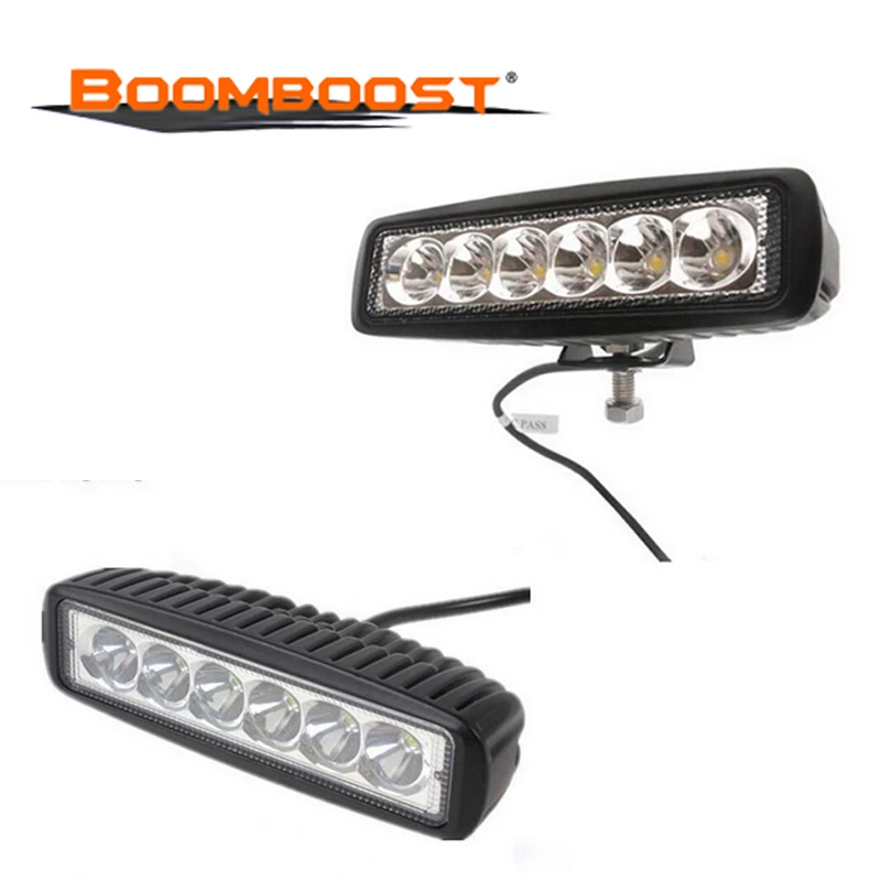 

1pcs New Universal Car 18W Flood 6 LED Light Work Bar Lamp Driving Fog Offroad SUV 4WD Car Boat Truck Spotlight Accessories
