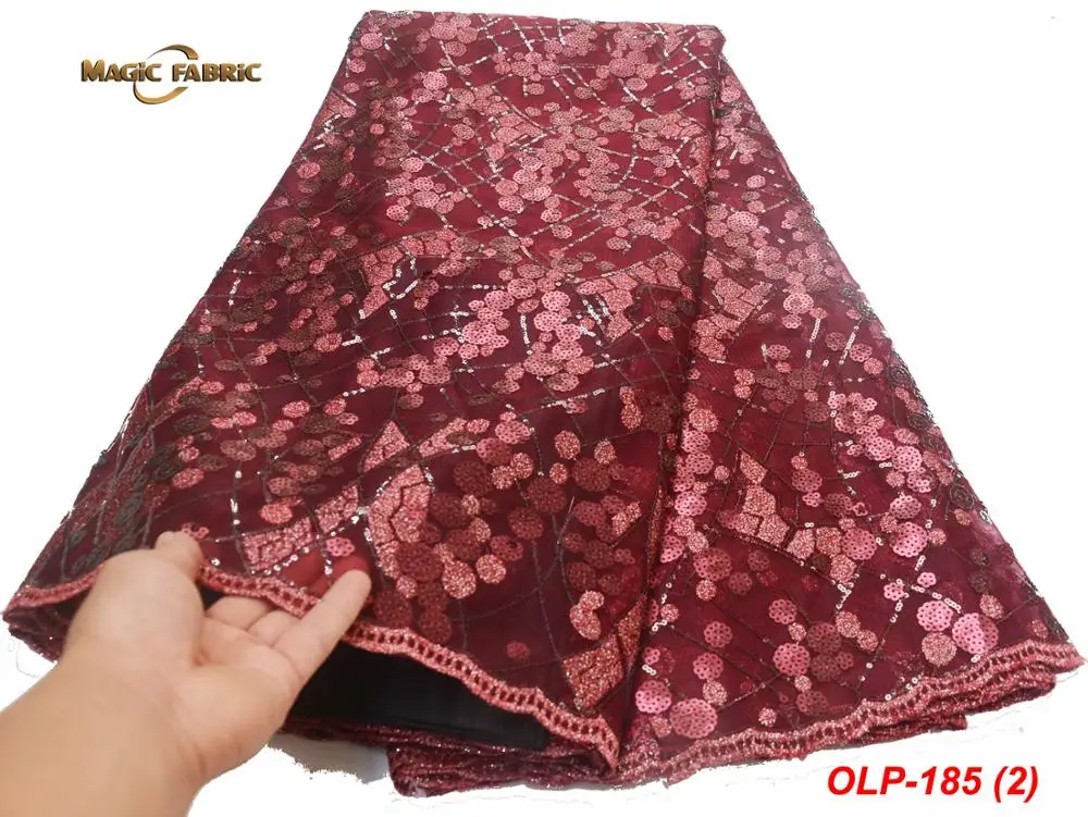 Африканская ажурная органза кружево ткань с блестками вышитая кружевная тюль