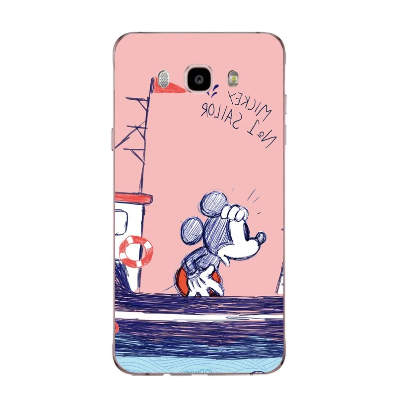 Banana Soft Clear TPU Phone Case For Samsung J3 J5 J7 S6 S7 S8 note8 A3 A5 C7 J2prime Snow White Micky FundasCover Free Shipping | Мобильные