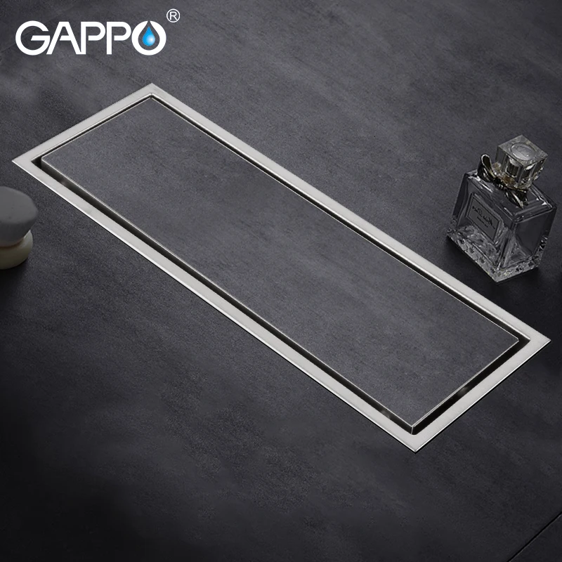 GAPPO стоки из нержавеющей стали regangle анти-запах Ванная комната Душ напольная крышка Слива Душ пол отходы крышка стоки