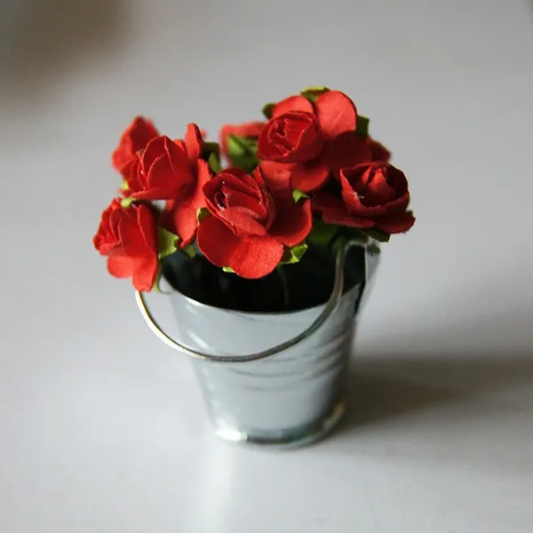 

G05-X4529 children baby gift Toy 1:12 Dollhouse mini Furniture Miniature rement-Iron flower set