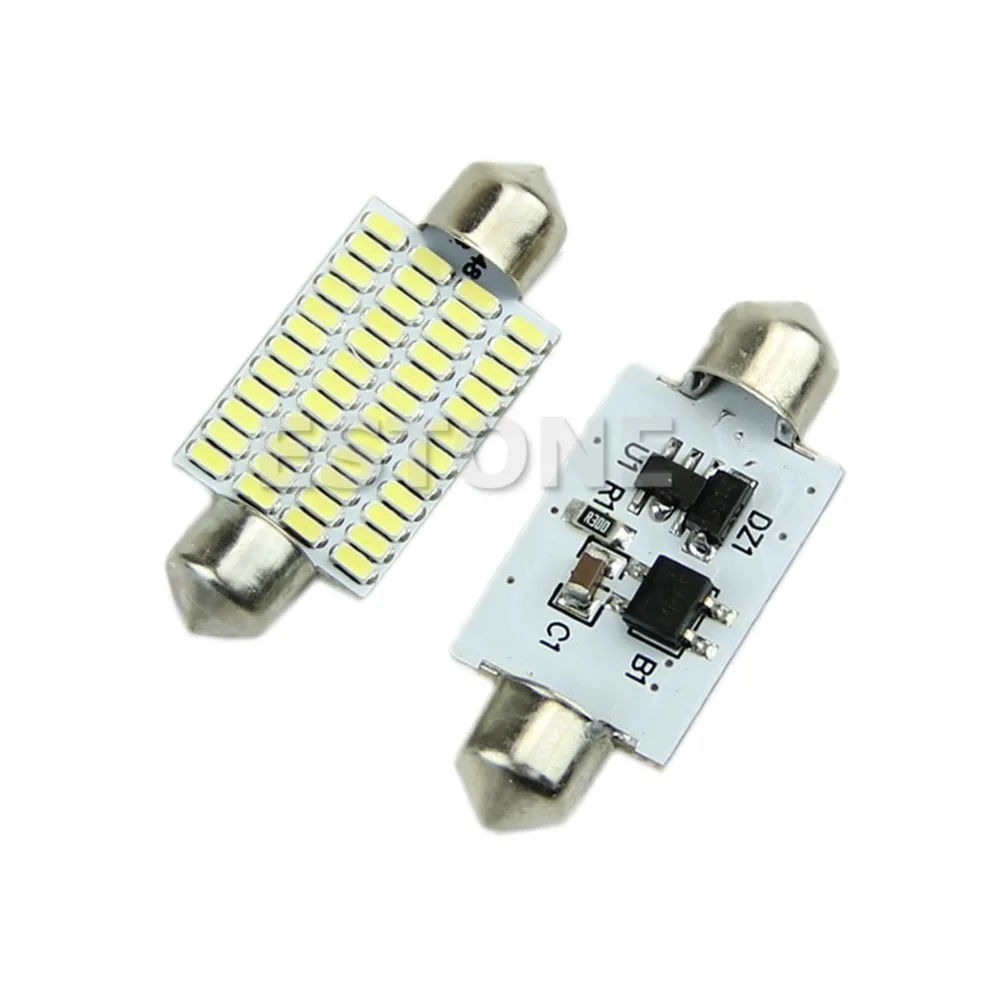 A31 1 шт. 42 мм 3014 48 SMD СВЕТОДИОДНЫЙ Автомобильный Гирлянда для салона белый