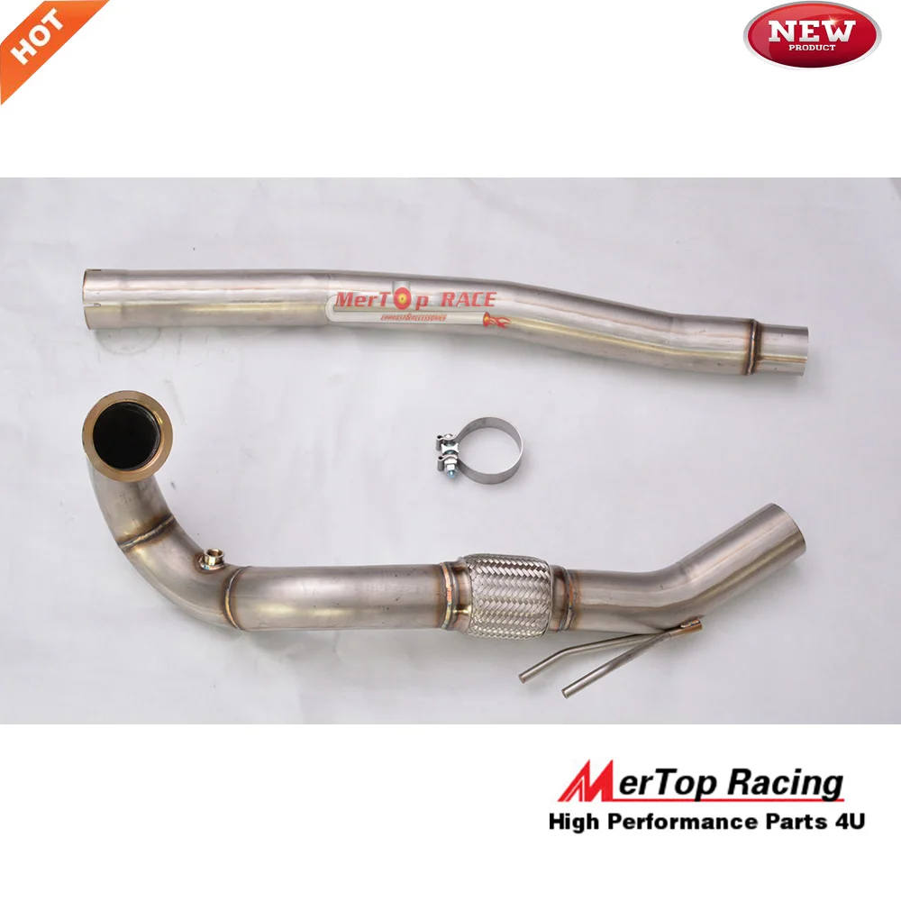 MERTOP Racing 3 ''турбо труба из нержавеющей стали для A3 S3 8V TT / MK7 R 2 0 T 2014 +|downpipe|downpipe