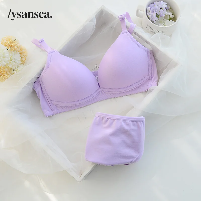 Комплект женского хлопкового нижнего белья с чашками пуш ап|brassiere set|bra suitunderwear bra |