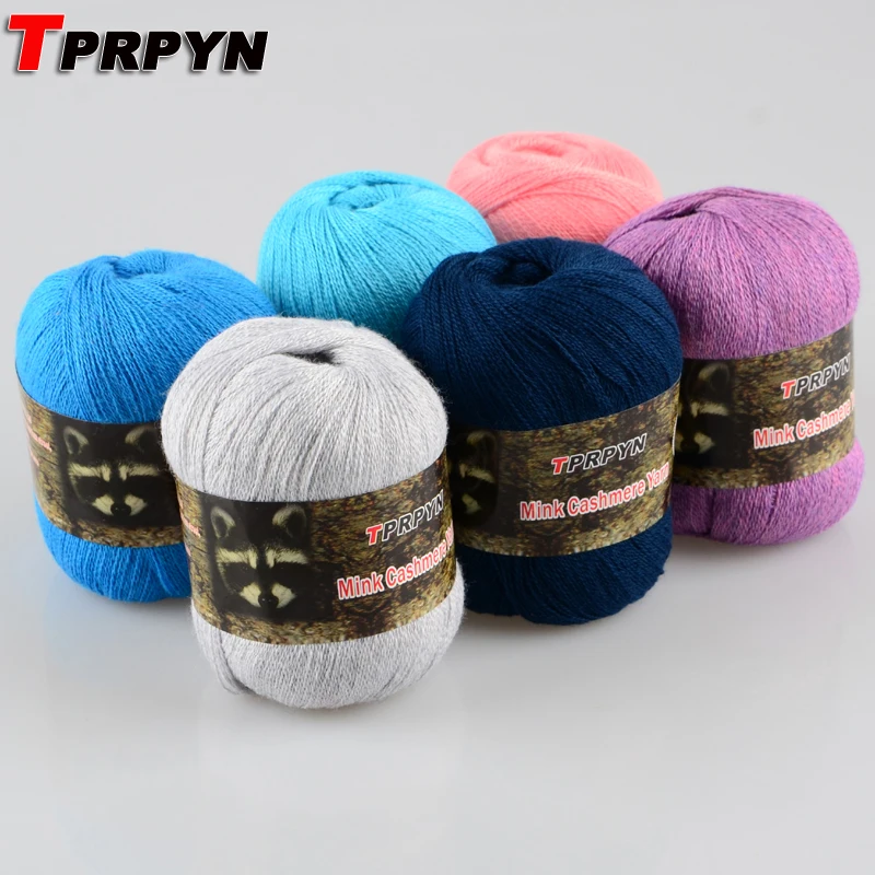 TPRPYN 10 шт = 500 г норка кашемир 98%, pashm 2% пряжа для вязания норка Детская шерсть ручная вязка Мягкая ручная вязка нить