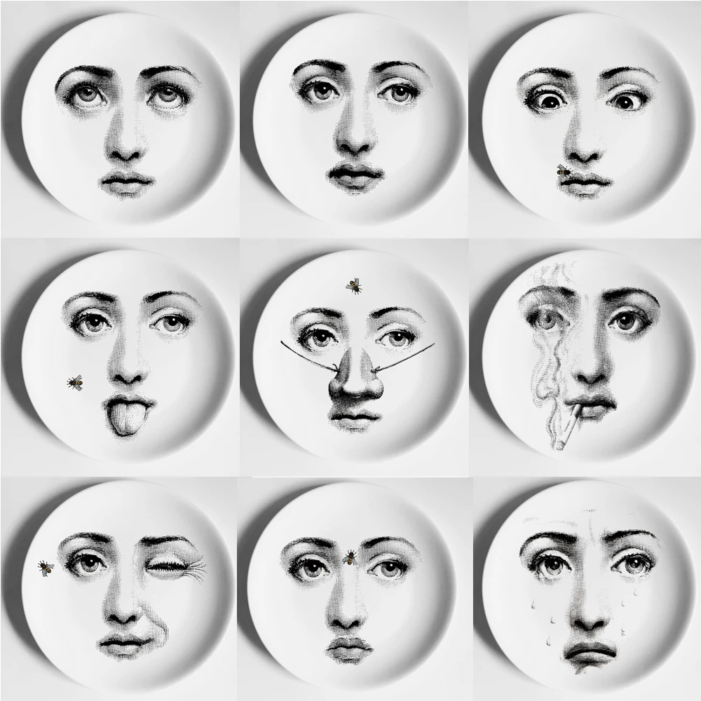 Керамические тарелки 8 дюймов настенное декоративное блюдо креативный дизайн