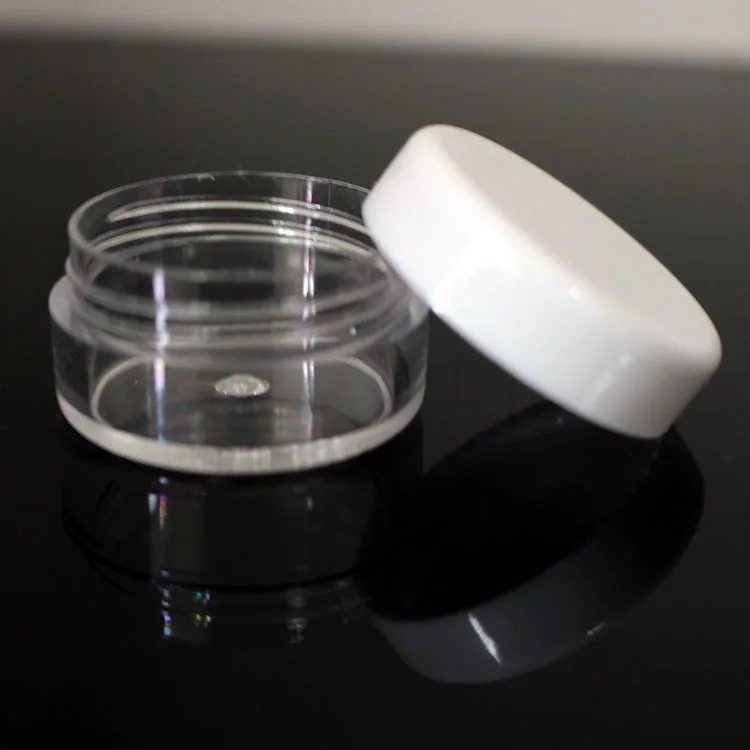 1000 шт./набор пустая пластиковая Косметическая банка для крема 5 мл прозрачная