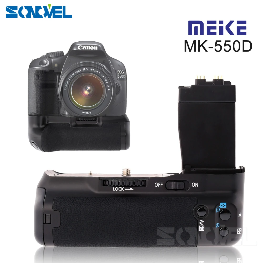 MeiKe MK-550D BG-E8 батарейный блок для Canon 550D 600D 650D 700D T2i T3i T4i | Электроника