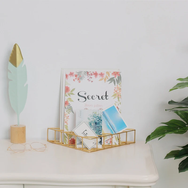 Креативные скандинавские кованые железные настенные настольные стеллажи для