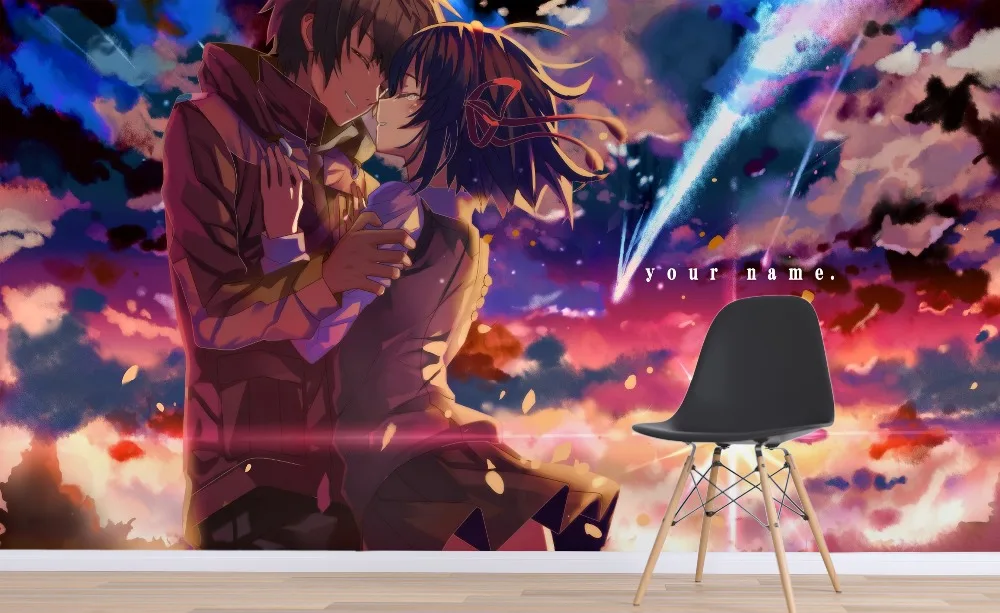 

[Self-Adhesive] 3D Your Name 444 Japan Anime Wall Paper mural Wall Print Decal Wall Murals