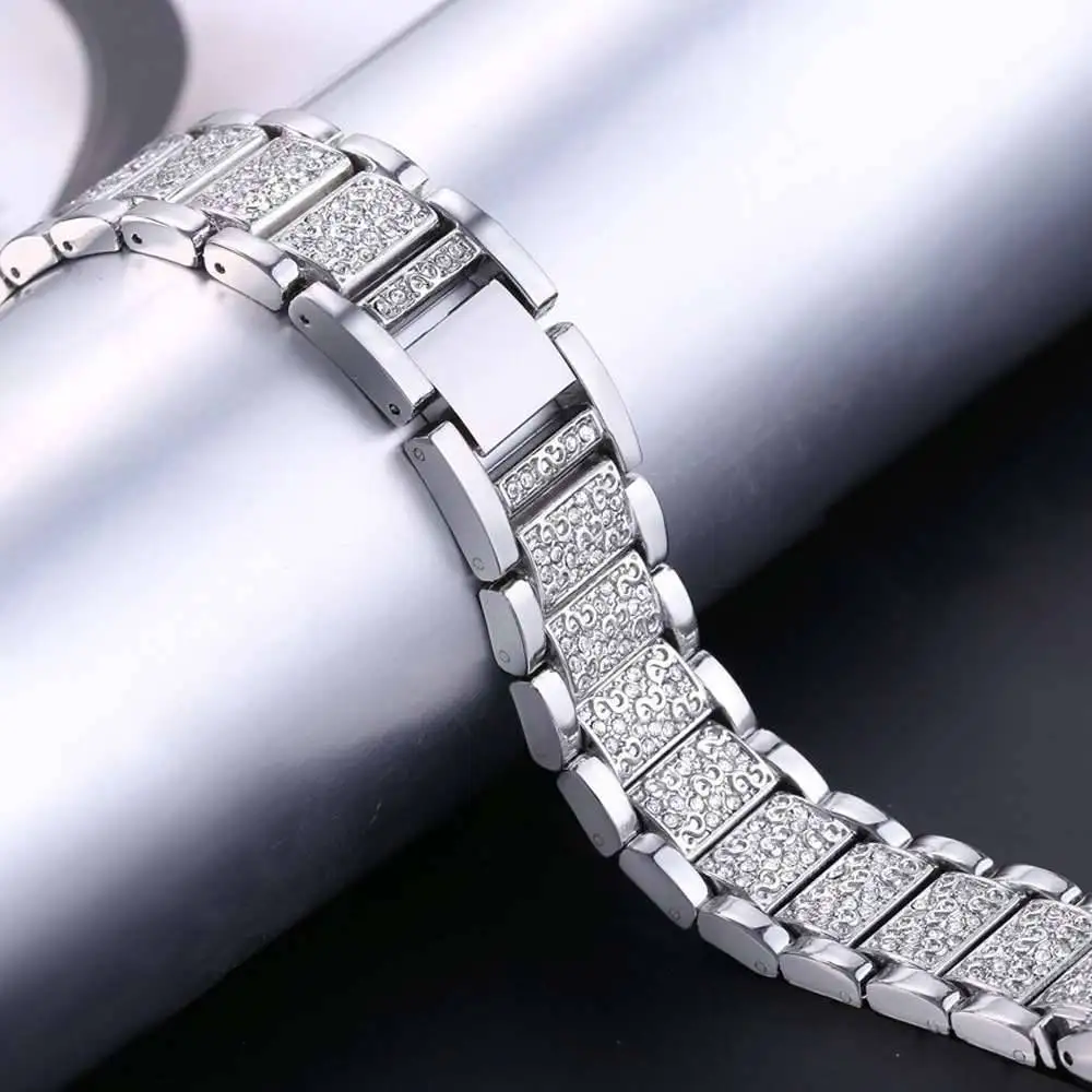 YOOSIDE Fenix 6S Quick Fit Женский браслет 20 мм Кристалл Bling часы из металлического сплава ремешок для Garmin Fenix 5s/5s Plus