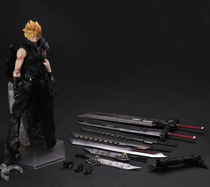 Final Fantasy Action Figure Play Arts коллекция игрушек Kai Cloud Strife игра Playarts PA34|toy doll stroller|toy schnauzerdoll