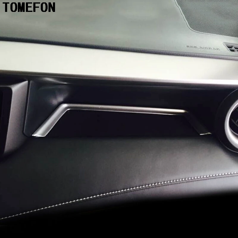 TOMEFON для Toyota RAV4 RAV 4 2016 ABS Хромированная матовая приборная панель коробка хранения