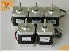 Супер Wantai 5 шт. Nema 17 шаговый двигатель 4000 г. См 1.7A 2 фазы (CE ROSH)42BYGHW609 ЧПУ Робот 3D Makebot