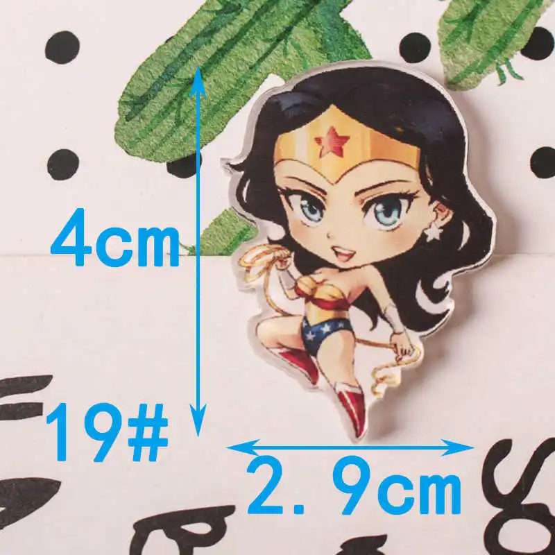 NO19 JL 1 шт. Marvel's The Avenge Мультяшные значки на булавке Kawaii значки на рюкзак Значки для одежды акриловые значки Z70 - Цвет: NO19