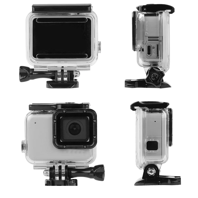 Водонепроницаемый чехол с сенсорным экраном для GoPro Hero 7 Black Go Pro Hero7 серебристый/белый защитный чехол для камеры аксессуары для крепления