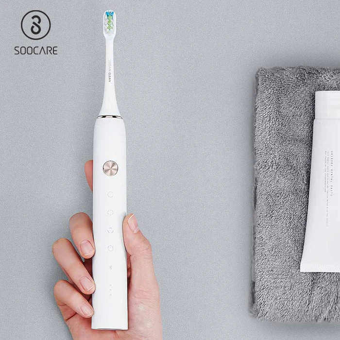 SOOCAS X3 перезаряжаемая звуковая электрическая зубная щетка Bluetooth Smart Clean