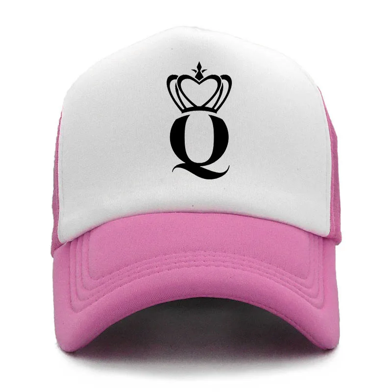 Q5 Летняя кепка с надписью «KING QUEEN», повседневные сетчатые головные уборы для мужчин и женщин, Snapback Gorras, новинка, Кепка в стиле хип-хоп для пары - Цвет: Q5