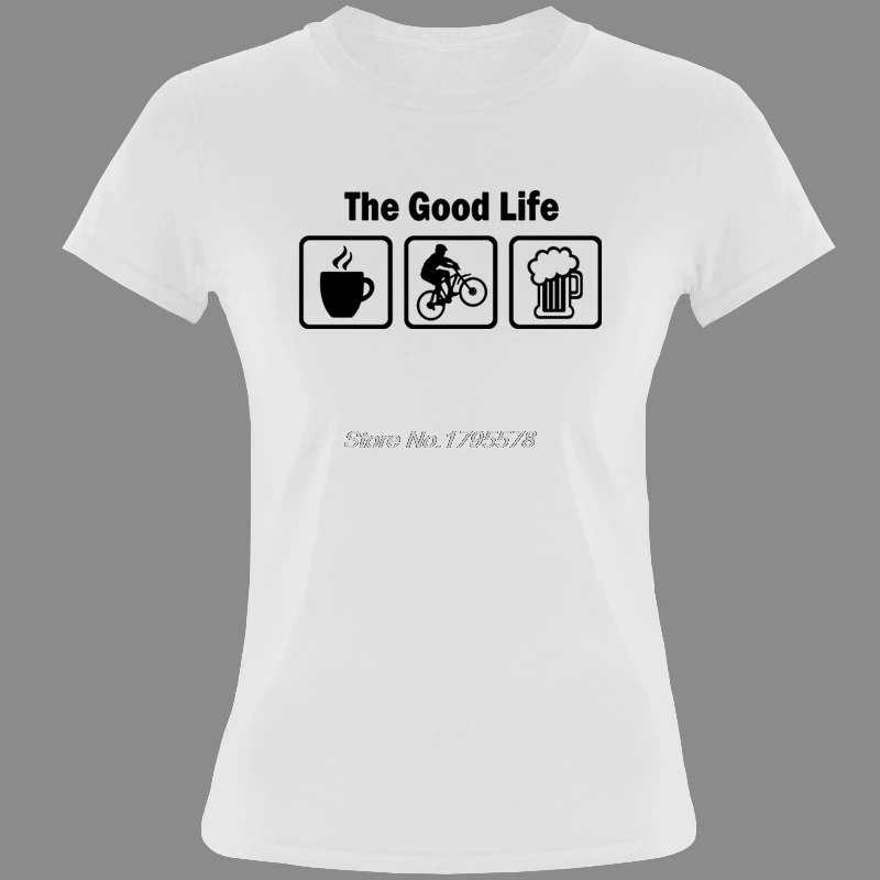 Футболка The Good Life женская с коротким рукавом Модный хлопковый топ круглым вырезом
