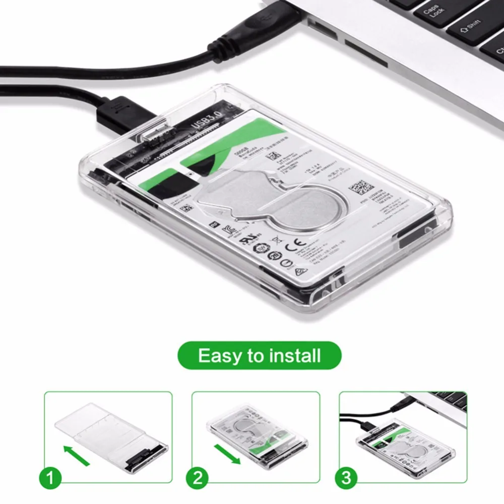 Высокоскоростной корпус 2 5 дюйма USB 3 0 SATA HDD SSD твердотельный жесткий диск коробка