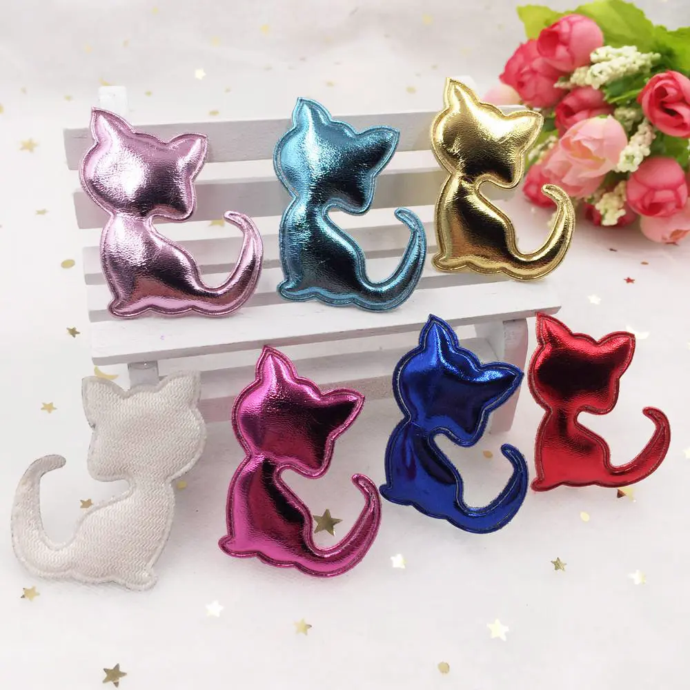 14 шт. кожаные нашивки с кошачьими вставками|Принадлежности для рукоделия| |