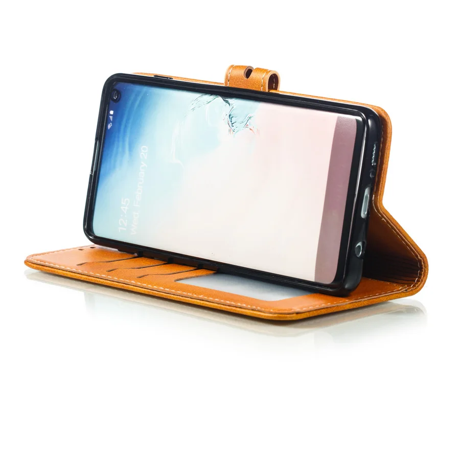 Кожаный чехол-книжка для Samsung S10 S9 S8 Plus S10e A70 A60 A50 A40 A30 A20 A10 M30 M20 M10 2019 Note 9 | Мобильные