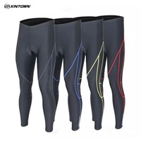 xintown team 4 colors outdoor cycling winter pants ropa ciclismo mens bike bicycle pants gel 3d padded tight trouser black