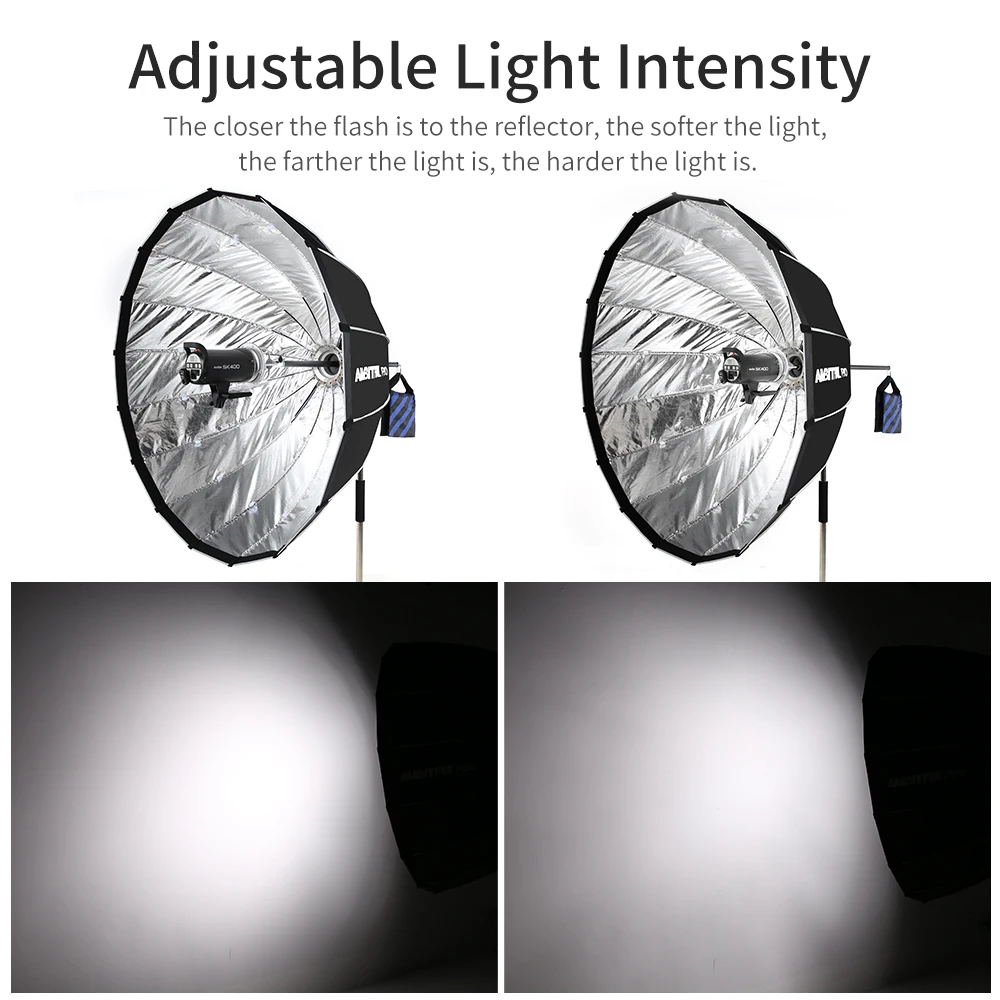 AMBITFUL Bowens софтбокс Отражатель Выдвижной кронштейн адаптер для крепления Bowens Elinchrom Profoto крепление Speedlite Stduio Flash