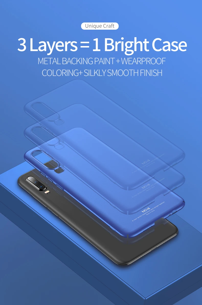 P30 Pro Чехол MSVII тонкий матовый чехол для huawei P30 Lite Pro Чехол P 30 Plus Жесткий PC чехол для huawei P20 Lite P 20 Pro Чехол для телефона