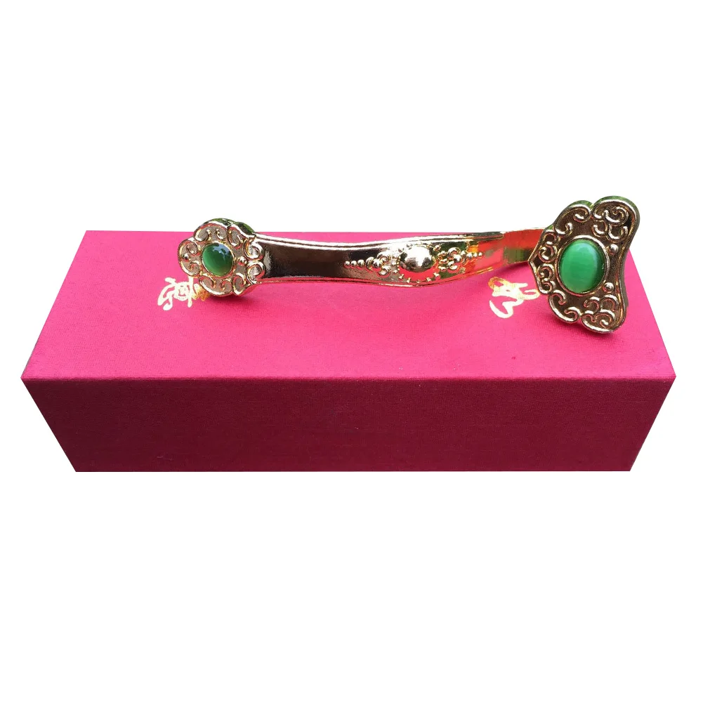 Home Decoration Chinese Feng Shui Fortune Ornament Jewelry Gift Wealth Craft Golden Ruyi Power Desk | Дом и сад