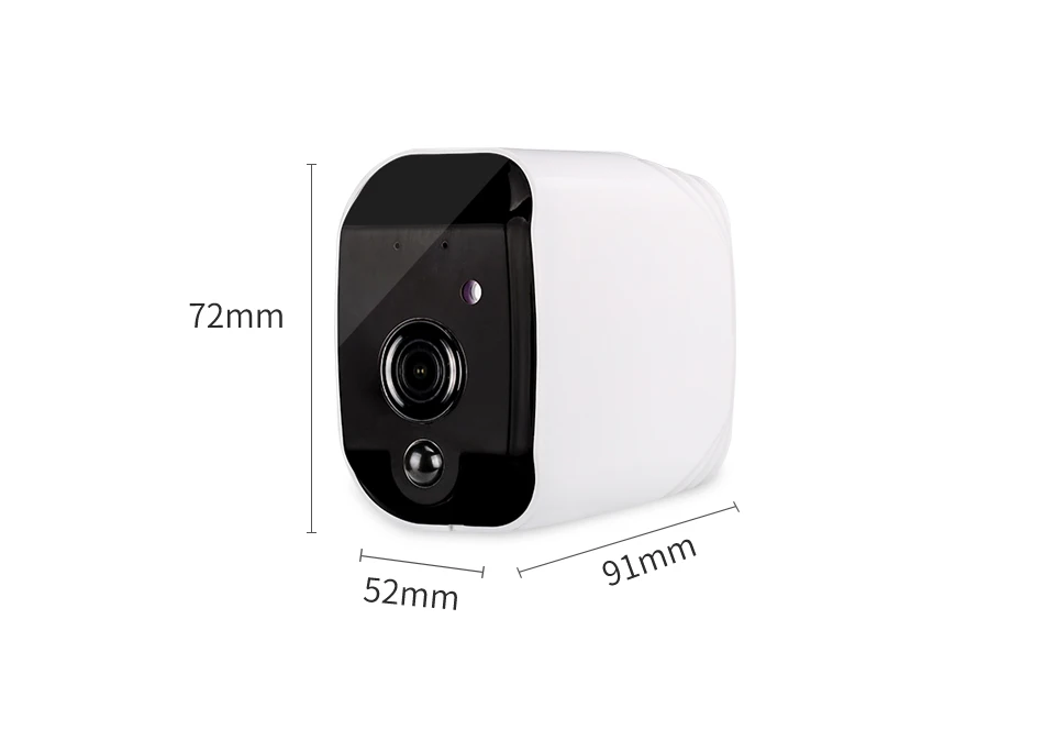 Marlboze, умная батарея, 1080 P, HD, wifi, ip-камера с ночным видением, обнаружение движения, аудио поддержка, TF карта, приложение, сигнализация, Push home камера