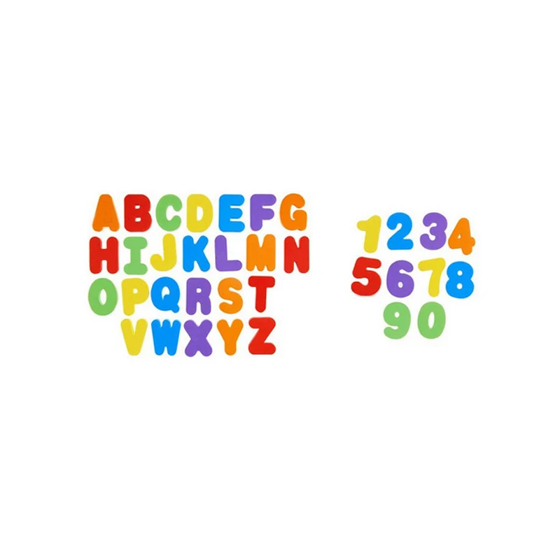 36 Pieces / Set of Alphanumeric Alphabet Puzzle Children Baby Water Toys Bathroom Early Education Sucker Toy Bath Soft EVA | Игрушки и