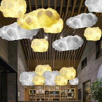 white clouds hanging lights cotton floating cloud droplight modern pendant light fixture home indoor lighting lustres ac90v 260v