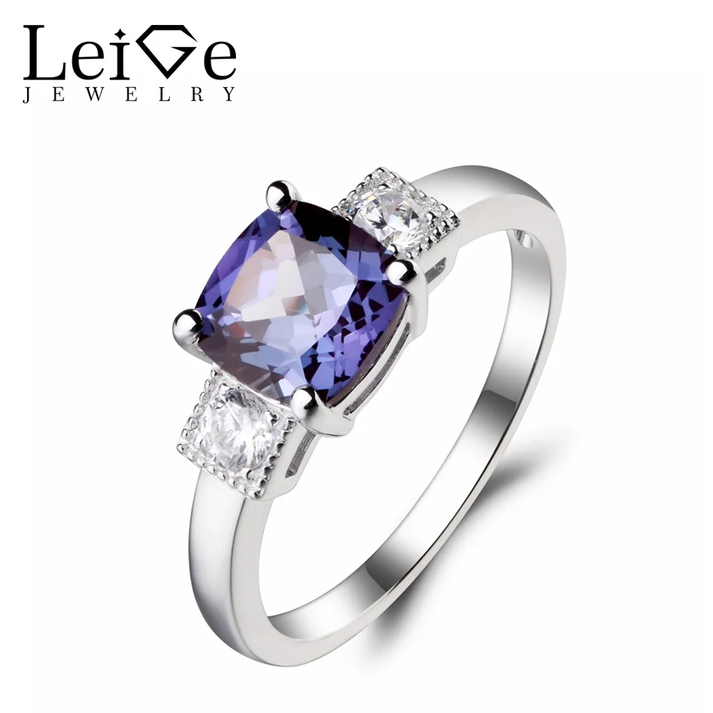 Женское кольцо для помолвки с Александритом украшение из драгоценных камней