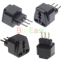 5 x italian uruguay travel adapter type l plug multi outlet convert usauukeugechina world plug ac100250v 10a black color