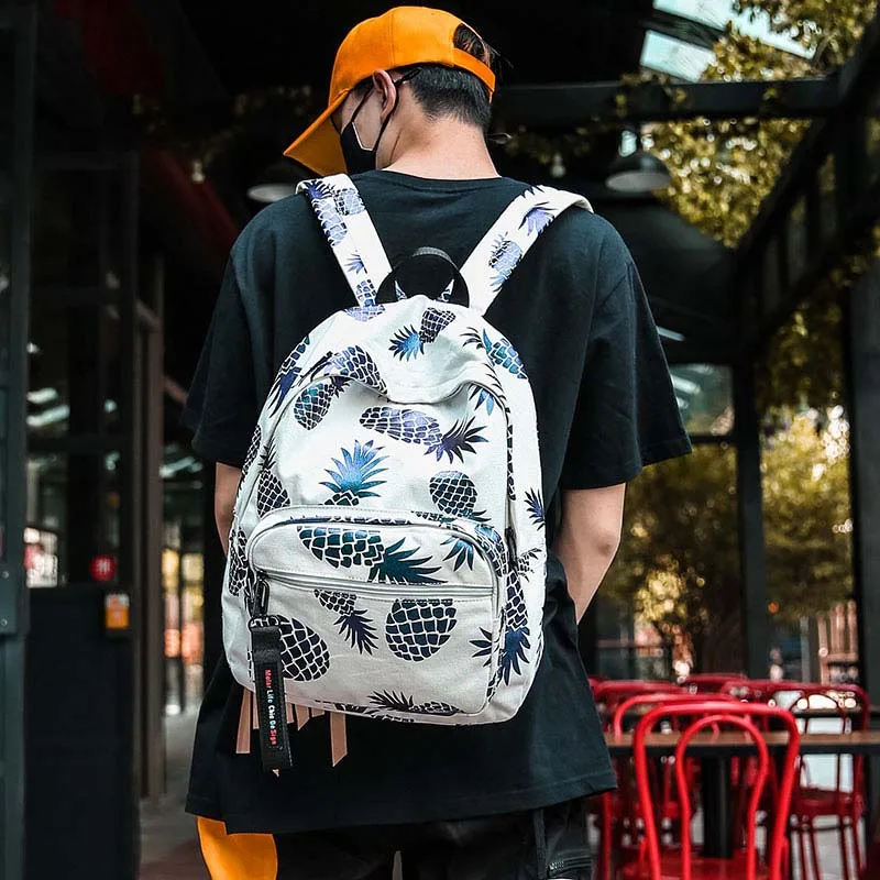 Женский рюкзак с принтом ананаса школьные сумки мужские рюкзаки Mochila Escolar 2018 для