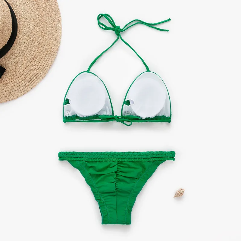 Bikinx Weave triangle swimsuit female bathers Push up sexy swimwear women bathing suit Brazilian micro bikini new biquini