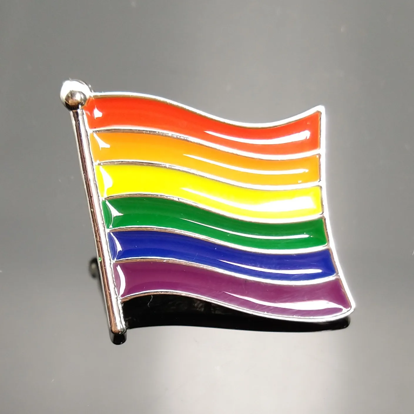 Металлические значки с радужным флагом цветные броши булавки для рюкзака
