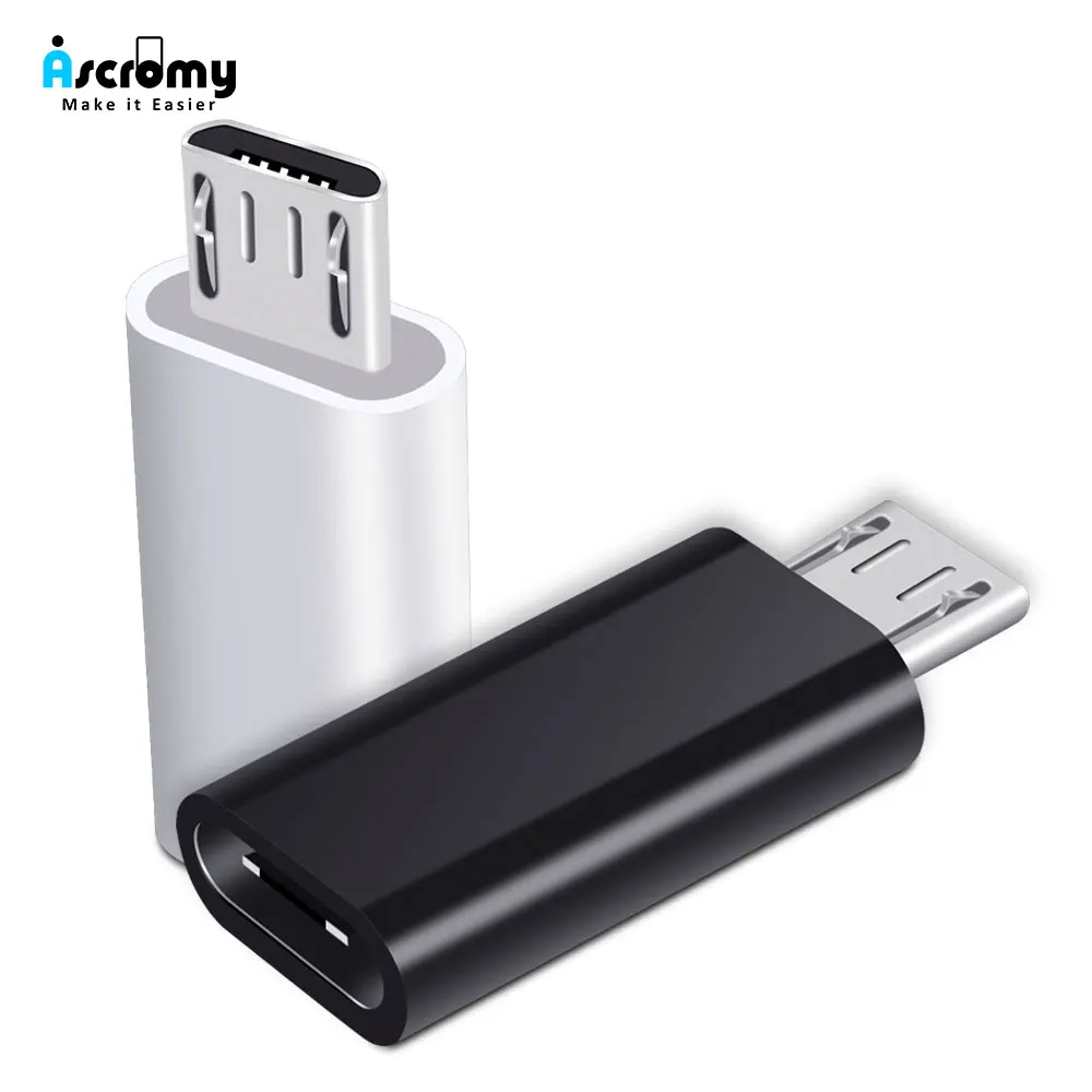 Ascromy USB C к Micro USB адаптер для Xiaomi Redmi Note 5 6 Pro huawei honor 8x9 lite samsung Galaxy S7 S6 edge кабель Microusb