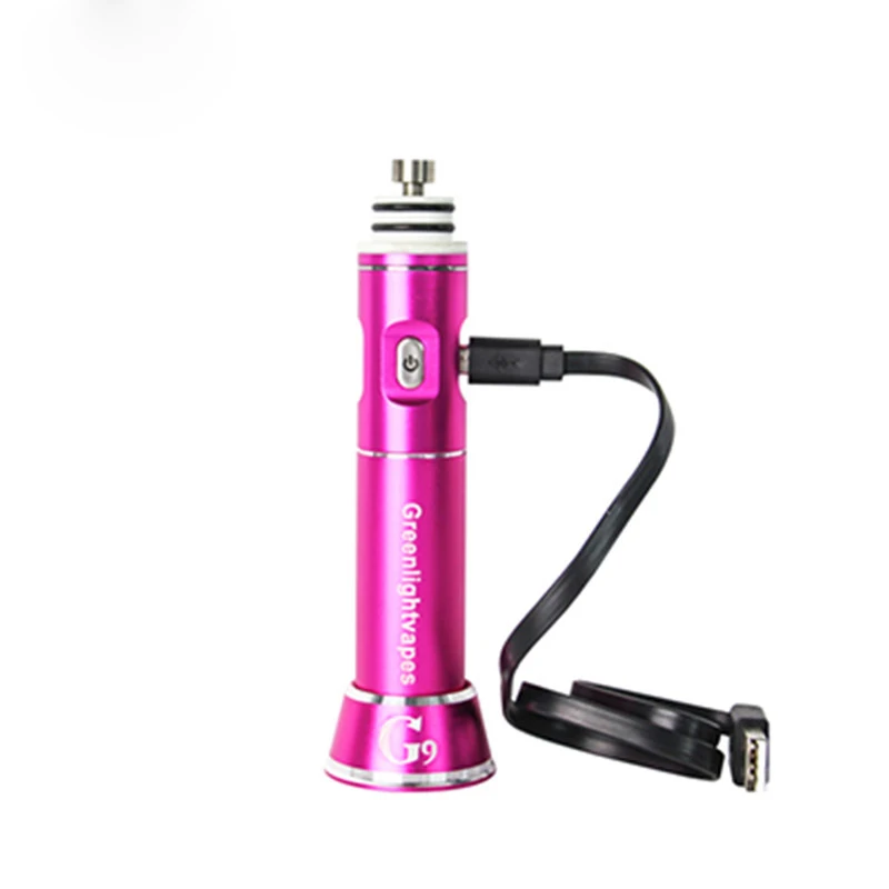 Горячий воск розовый G9 greenlightvapes henail 3,0 портативный воск испаритель ручка pyrex выдувное стекло Пузырьковые ручные водяные трубы для курения 0C