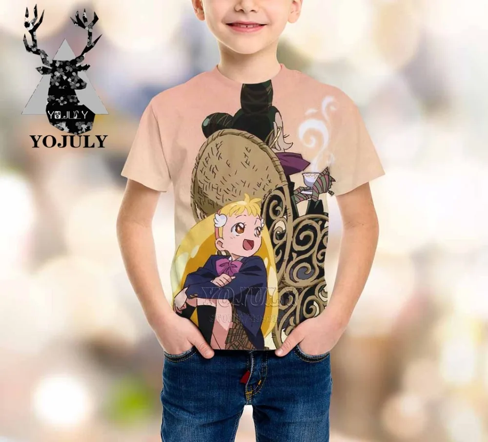 YOJULY Witch Doremi harajuku/детская одежда с 3d принтом для маленьких мальчиков и девочек-подростков детская футболка Лидер продаж, модные топы, футболки Modis A321