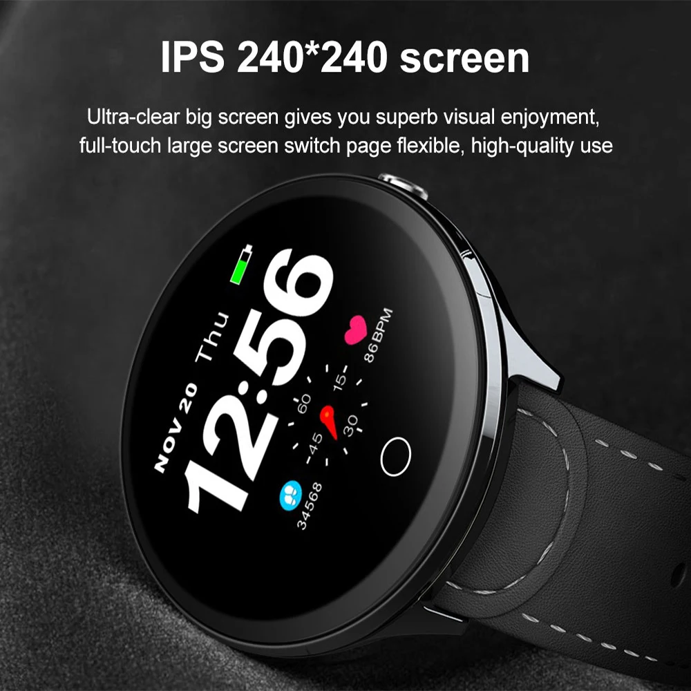 B12 Смарт часы для мужчин IP67 Водонепроницаемый фитнес трекер измерения сердечного