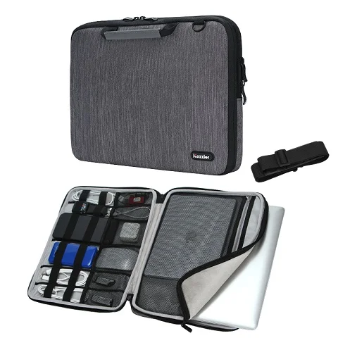 Gary-shoulder Сумка для ноутбука Macbook Air Pro retina 11 13 14 15 15,6 17,3 дюймов чехол для ноутбука чехол для планшета Xiaomi Air hp Dell - Цвет: Gary-shoulder