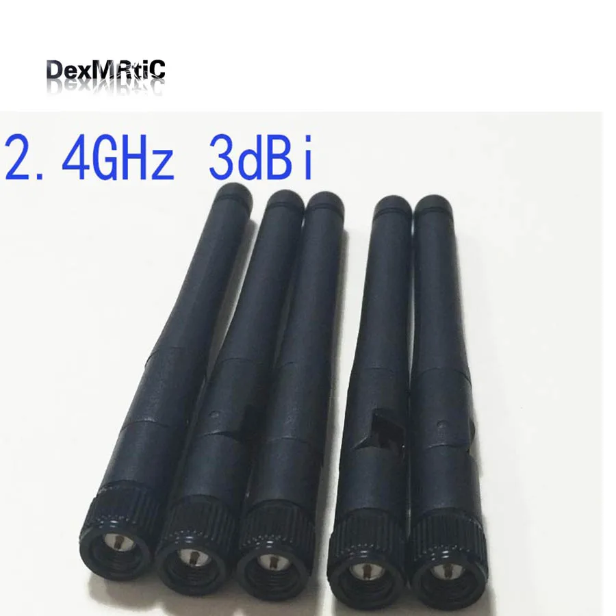 1 шт. 2 4 ГГц 3dBi Wi Fi антенна SMA мужской Беспроводной WLAN черный Omni Складная на высоком