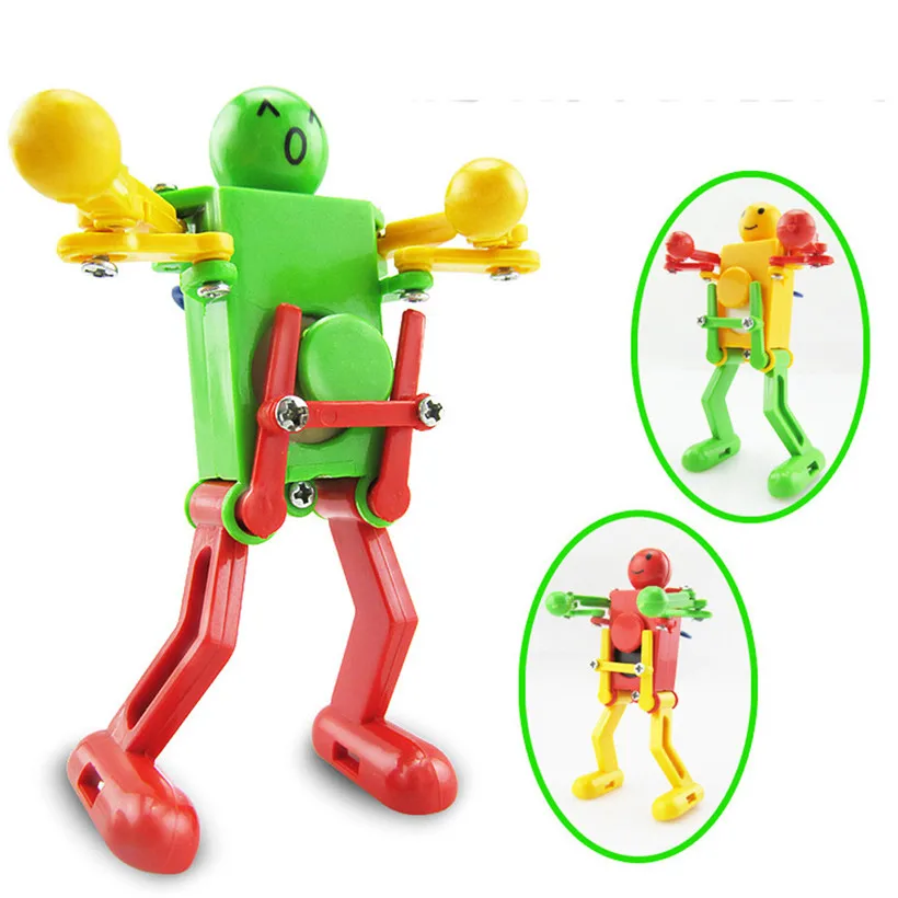 Newly Design Plastic Clockwork Dance Robot Toy for Baby Kids Ingelligence Development Gift Puzzle Toys 81108